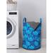 East Urban Home Ambesonne Floral Laundry Bag Fabric in Blue | 12.99 H x 12.99 W in | Wayfair 29B6B2379C3D45E4A5458B93CA95E136