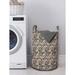 East Urban Home Ambesonne Paisley Laundry Bag Fabric in Brown/Gray/White | 12.99 H x 12.99 W in | Wayfair 157762F37D3345F88C2E1A0B638CB441