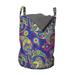 East Urban Home Ambesonne Paisley Laundry Bag Fabric in Blue/Green/Pink | 12.99 H x 12.99 W in | Wayfair 0DB33DD0369A48B08A49A8EB9036A382