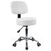 Inbox Zero Round Rolling Height Adjustable Lab Stool Manufactured Wood/Metal in Gray | 38.97 H x 17.32 W x 14 D in | Wayfair