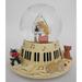 Trinx Cats On A Piano In A Glitter Globe Figurine, Glass in Brown | 5.9055 H x 5.9055 W x 4.3307 D in | Wayfair B8A8F861B34448239E390460ADB91C26