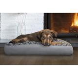 FurHaven Ultra Plush Deluxe Fiber Pillow Pet Bed Polyester in White/Brown | 3 H x 30 W x 20 D in | Wayfair 21335433