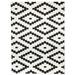 Black/White 60 W in Area Rug - Millwood Pines Mateer Geometric Indoor/Outdoor Area Rug in White/Black | Wayfair D8A2623ED8E64DEB932A558F93EB5962