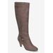 Wide Width Women's Sasha Boot by Bella Vita in Grey Suede (Size 9 1/2 W)