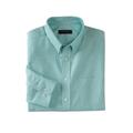 Men's Big & Tall KS Signature Wrinkle-Free Oxford Dress Shirt by KS Signature in Tidal Green (Size 18 1/2 37/8)