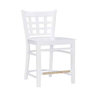 Lola Counter Stool White Set of 2 by Linon Home Décor in White