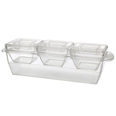 Coolware 8 piece Serving Set by Creatively Designed Products in Clear