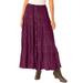 Plus Size Women's Moleskin Skirt by Woman Within in Deep Claret (Size 1XP)