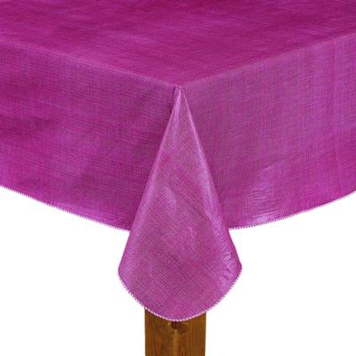 Wide Width CAFÉ DEAUVILLE Tablecloth by LINTEX LINENS in Burgundy (Size 60" W 120"L)
