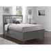 Mission Queen Platform Bed with Matching Foot Board with 2 Urban Bed Drawers in Grey