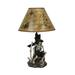 Zeckos 21 Inch Pirate Skeleton Table Lamp With Treasure Map Shade - 21 X 13 X 13 inches