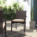 Red Barrel Studio® Patio Dining Chair w/ Cushion Wicker/Rattan in Brown | 32.87 H x 22.5 W x 22 D in | Wayfair A324C51C9E2B4276A78AC8F489B60862