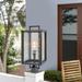 17 Stories 1 Light Outdoor Post Lantern In Oil Rubbed Bronze Metal/Steel in Brown/Gray | 22.25 H x 10 W x 10 D in | Wayfair