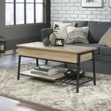 Gracie Oaks Haneline Lift Top 4 Legs Coffee Table w/ Storage Wood in Gray/Black | 22.75 H x 37 W x 17 D in | Wayfair