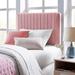 Carson Carrington Stryn Velvet Headboard by Modway Upholstered/Velvet in Pink | 39.5 W x 3.5 D in | Wayfair MOD-6093-DUS