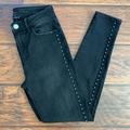 American Eagle Outfitters Jeans | Aeo Studded Hi-Rise Black Jeggings | Color: Black | Size: 0