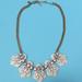 J. Crew Jewelry | J. Crew Rhinestone And Stone Statement Necklace. | Color: Cream | Size: Os