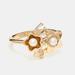 Coach Jewelry | Coach Flower Ring | Color: Gold/White | Size: Size 6