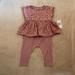 Jessica Simpson Matching Sets | Jessica Simpson Baby Girls Outfit Size 6-9 Months | Color: Pink | Size: 6-9mb