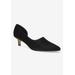 Wide Width Women's Quilla Pump by Bella Vita in Black Suede (Size 9 W)