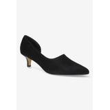 Extra Wide Width Women's Quilla Pump by Bella Vita in Black Suede (Size 9 WW)