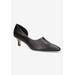 Extra Wide Width Women's Quilla Pump by Bella Vita in Black Leather (Size 7 WW)