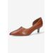 Wide Width Women's Quilla Pump by Bella Vita in Camel Leather (Size 12 W)