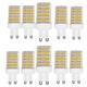 OUGEER Pack of 10 G9 10W LED Light Bulbs Replacement of G9 100W Halogen Lamp G9 1000 Lumen, Warm White 3000K, Ceramic Base, Non-Dimmable Bulb for Home Lighting, g9 Capsule Bulb