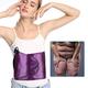 Far Infrared Heating Waist Belt, Waist Trainer Belt Slimming Belt Accelerates Weight Loss & Sauna Effect & Fat Burning Premium Sweat Belt for Men & Women Fitness (UK-Purple)