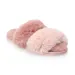 Women's LC Lauren Conrad Double Band Faux Fur Slide Slippers, Size: XXL, Brt Pink