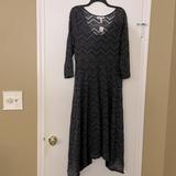 Jessica Simpson Dresses | Jessica Simpson Lace 3/4 Sleeve Maternity Dress | Color: Gray | Size: Xlm