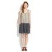 Madewell Dresses | Madewell Navy/Ivory Drop-Waist In Trellis | Color: Blue/White | Size: Xs