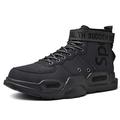 Fushiton Mens High Top Trainers Fashion Sneakers for Men Freestyle Hi-Top Walking Jogging Athletic Fitness Outdoor Shoes Dark Grey
