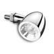 Kellermann LED indicator / position light Bullet 1000 PL white, shiny chrome, clear glass, silver for Men