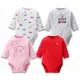 Body à Manches sulfet Col en V pour Bébé Fille Pyjama 100% Coton avec Ouverture Latérale