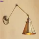 Applique Murale LED en Laiton Style Loft Rétro Vintage Bras Long Edison Éclairage