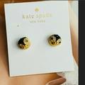 Kate Spade Jewelry | Kate Spade Owl Stud Earrings | Color: Black/Gold | Size: Os