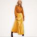 Free People Dresses | Free People Jennessa 0 Yellow Silky Crop Sweater & Maxi Skirt Set / Dress | Color: Gold/Yellow | Size: 0