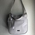 Jessica Simpson Bags | Jessica Simpsonstudded Quartz Grey Totebag Crossbody Handbag | Color: Gray | Size: Os