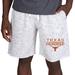 Men's Concepts Sport White/Charcoal Texas Longhorns Alley Fleece Shorts