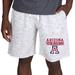 Men's Concepts Sport White/Charcoal Arizona Wildcats Alley Fleece Shorts