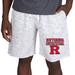 Men's Concepts Sport White/Charcoal Rutgers Scarlet Knights Alley Fleece Shorts