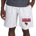 Men's Concepts Sport White/Charcoal Illinois State Redbirds Alley Fleece Shorts