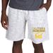 Men's Concepts Sport White/Charcoal Cal Bears Alley Fleece Shorts