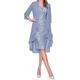 Moent Women's Two Pieces Charming Dress Solid Color Mother of The Bride Lace Dresses, Dressing Gown Covers Long UK Clearance Party Elegant Wedding Plus Size Blue