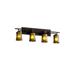 Justice Design Group Veneto Luce 16 Inch 4 Light Bath Vanity Light - GLA-8704-26-WHTW-CROM