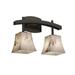 Justice Design Group Lumenaria 15 Inch 2 Light Bath Vanity Light - FAL-8592-12-NCKL