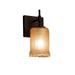 Justice Design Group Veneto Luce 10 Inch Wall Sconce - GLA-8411-16-CLRT-DBRZ