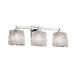 Justice Design Group Veneto Luce 24 Inch 3 Light Bath Vanity Light - GLA-8433-30-LACE-MBLK