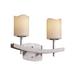 Justice Design Group Candlearia 15 Inch 2 Light Bath Vanity Light - CNDL-8592-10-AMBR-DBRZ